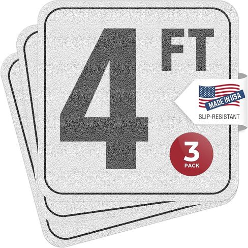 4 FT - Adhesive Swimming Pool Depth Marker Sticker - 6 In x 6 In with 4 Inch Lettering in Kuwait