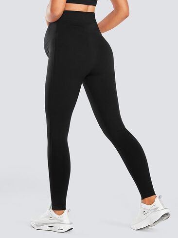 JOYSPELS Lycra Thick Maternity Workout Leggings Soft Stretchy Pregnancy Leggings Over The Belly in Saudi Arabia