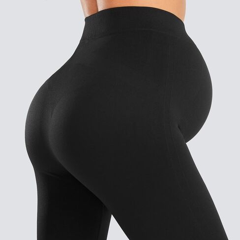JOYSPELS Lycra Thick Maternity Workout Leggings Soft Stretchy Pregnancy Leggings Over The Belly in Saudi Arabia