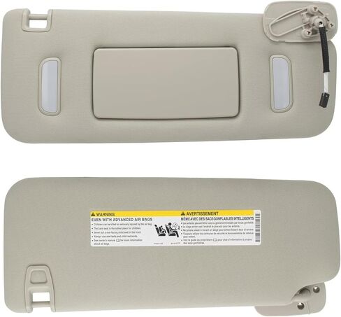 Gray Right Passenger Side Car Sun Visor Fits for 2007-2014 Cadillac Escalade Chevy Tahoe GMC Yukon 2007-2013 Chevy Avalanche Silverado GMC 1500 2500HD 3500HD, Replaces 22850306 in Saudi Arabia