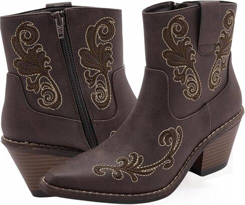 Western Boots for Women - Ankle Style Cowgirl Boots - Arlene - Comfortable Women Cowboy Boots for Women & Teen Girls - Women Cowgirl Boot in Saudi Arabia