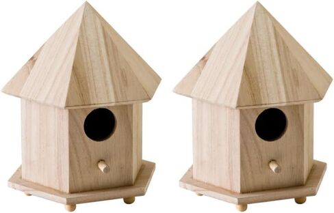 Plaid Enterprises, Inc. Plaid Wood Surface Crafting Birdhouse, Gazebo,Brown in Saudi Arabia