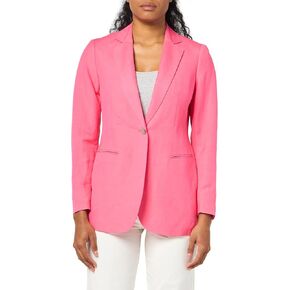 Anne Klein Women's Linen One Bttn Notch Collar Jacket