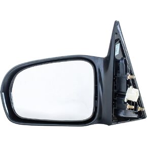 Dependable Direct Driver Side Mirror for Honda Civic (Sedan Only) LX (2001 2002 2003 2004 2005) Unpainted Non-Heated Non-Folding Power-Operated Left Side Door Mirror Replacement - HO1320141