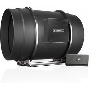 AC Infinity CLOUDLINE S8, Quiet 8" Inline Duct Fan with Speed Controller, EC Motor - Ventilation Exhaust Fan for Heating Cooling Booster, Grow Tents, Hydroponics