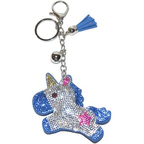 Popfizzy Bling Keychain Accessories for Women, Cute Rhinestone Keychain, Car Keys Keychain Charms, Purse Charms for Handbags