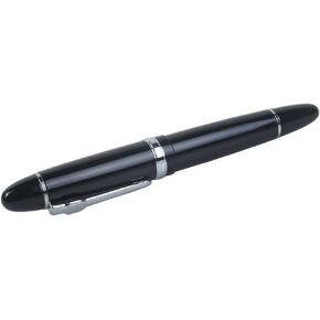 Advanced Fountain Pen Jinhao 159 Black Bright with Silver Broad Nib