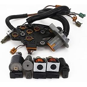 4T65E Refurbished Transmission Solenoid Kit Set EPC Shift TCC With Internal Wire Harness Compatible With BUIC-K PONTIAC 1997-2002 (99149)