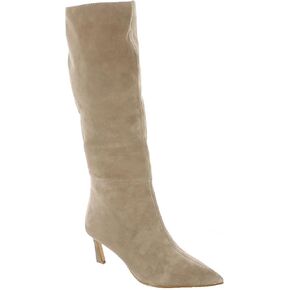 Steve Madden Women's LAVAN Mid Calf Boot, Oatmeal Suede, 5.5