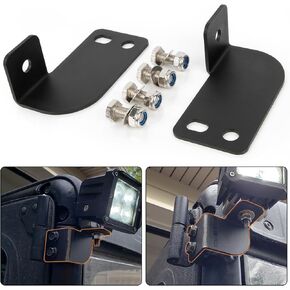 Ranger Light Bar Brackets - PSLER UTV Cage Roof Lights Bracket Ranger Back Up Light, Rear Roof Pillar Roll Cage Bar Reverse LED Light Pod Mounting Brackets for Ranger 2013-2024 Full Size