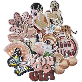 You Go Girl Iron on Patches, for Hats, Clothes, Jeans, Pants, Jackets, Backpacks Repair and Decoration-16Pcs