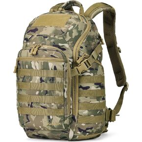 Tactical Backpack Military Molle Bag Army Rucksack Outdoor Daypack Water Resistant 2 Day Assault Pack Medium 32L (Camo)
