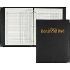 Analysis Pad Columnar Book,3 Column Ledger Book Accounting Ledger Book Ledger Paper for Business (80 Sheets 3 Column Ledger Pad)