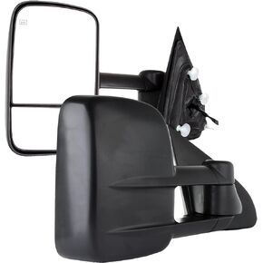 Towing Mirrors Fit for Chevy for GMC Silverado Sierra 1999-2002 Replace Power Adjusted, Heated Function, LED Turn Signal Light w/Chrome Housing Tow Mirrors