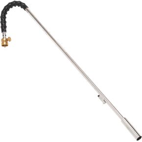 Flame King YSNPQ810CGA Propane Torch Weed Burner with Integrated Lighter, Silver