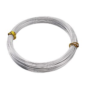 Fashewelry 32.8 Feet 15 Gauge Aluminum Wire Silver Bendable Metal Craft Wire for Beading Jewelry Craft Making