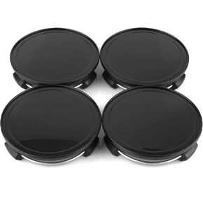 RTRHINOTUNING 4pcs 75mm/2.95in Wheel Center Caps Black Rim Caps for C B S A E GLK SLK R GLC G M Wheel Rims, OD: 75mm/2.95in, ID: 69.5mm/2.74in
