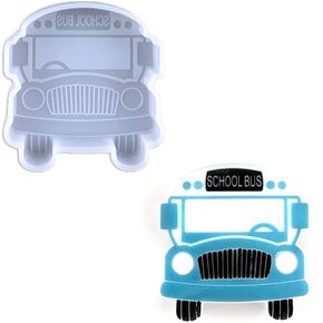 Pickup Truck with Pumpkins Shape Car Freshie Silicone Mold for Making Soap Aroma Beads Car Freshie, Pendant, Candle, Resin
