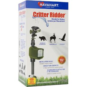 Havahart 5277 Critter Ridder Motion Activated Animal Repellent and Sprinkler - Repel Cats, Dogs, Chipmunks, Groundhogs, Squirrels, Skunks, Deer, and More