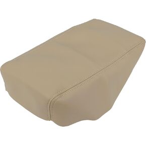 X AUTOHAUX Car Center Console Lid Armrest Seat Box Cover Protector Replacement Microfiber Leather for Nissan Altima 2007-2012 Beige
