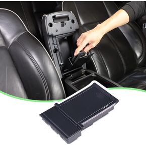PIUGILH Center Console Organizer Armrest Storage Box Fit for Hummer H3 2005-2009 Accessories,Insert Armrest Storage Tray,Black