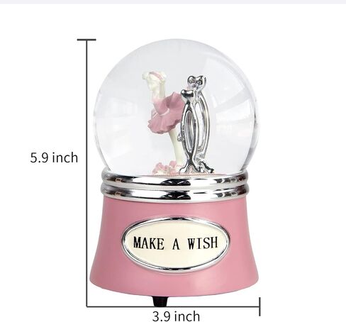 Ballerina Snow Globe, Ballet Music Box, Christmas Music Snowglobes, Dance Gifts for Girls,Rotating Ballet Dance Recital Gifts for Girls Daughter,100MM Water Globe Musical, Plays Ballet Tune Fur Elise in Kuwait