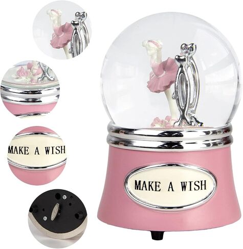 Ballerina Snow Globe, Ballet Music Box, Christmas Music Snowglobes, Dance Gifts for Girls,Rotating Ballet Dance Recital Gifts for Girls Daughter,100MM Water Globe Musical, Plays Ballet Tune Fur Elise in Kuwait