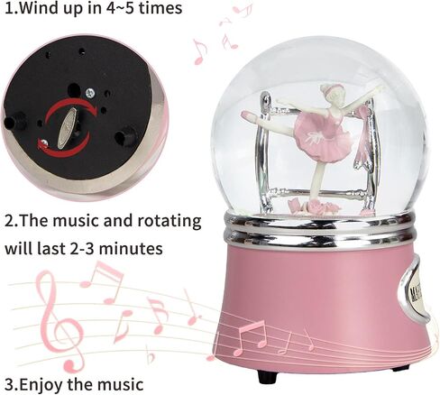 Ballerina Snow Globe, Ballet Music Box, Christmas Music Snowglobes, Dance Gifts for Girls,Rotating Ballet Dance Recital Gifts for Girls Daughter,100MM Water Globe Musical, Plays Ballet Tune Fur Elise in Kuwait