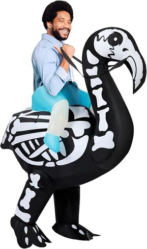 زي الهالوين القابل للنفخ زي الفلامنغو للبالغين زي هيكل عظمي فلامنغو قابل للنفخ لحفلات الهالوين التنكرية والمناسبات العائلية الداخلية والخارجية in Kuwait