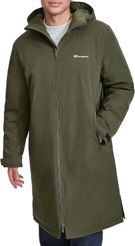 Champion Men's Full-Length Sideline Hooded Jacket with Quilted Lining in Saudi Arabia