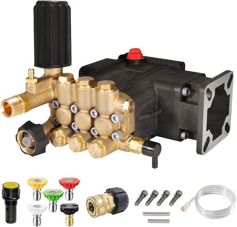 YAMATIC 3/4" Shaft Horizontal Pressure Washer Pump - 3000 PSI @ 2.5 GPM - Original Engineering Pump for Most Brand engine power washer in Kuwait