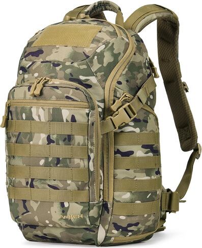 Tactical Backpack Military Molle Bag Army Rucksack Outdoor Daypack Water Resistant 2 Day Assault Pack Medium 32L (Camo) in Kuwait