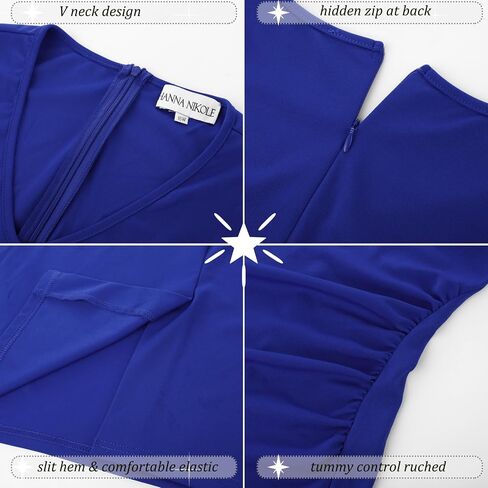 Hanna Nikole Women's Plus Size Cocktail 2 Piece Dress Wedding Guest Formal Bodycon Dress with 3/4 Sleeves Sequin Jacket in Saudi Arabia