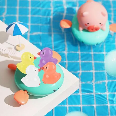 LOKIPA 50 قطعة من البط الصغيرة، بطات صغيرة مضيئة، بطات صغيرة تتوهج في الظلام، بطات صغيرة من الراتنج للحديقة، زينة المناظر الطبيعية الصغيرة، حفلة عيد الميلاد، حرفة تزيين يدوية (10 ألوان) in Kuwait