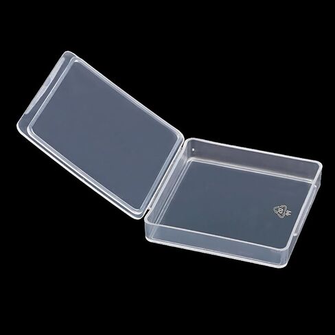 Farmer Mani 12 Pieces Square Empty Mini Clear Plastic Storage Containers with Lids for Tiny Items and Other Craft Projects.(1.85 x 1.85 x 0.32 inch) in Saudi Arabia