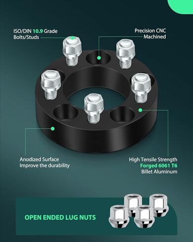 SCITOO 4Pcs 1.5 inch 5x4.5 to 5x4.5 5 Lug Wheel spacers 5x114.3 Bore 82.5mm Compatible with for Cherokee Wheel spacers 1984-2001 for Liberty Wheel spacers 2006-2012 in Saudi Arabia