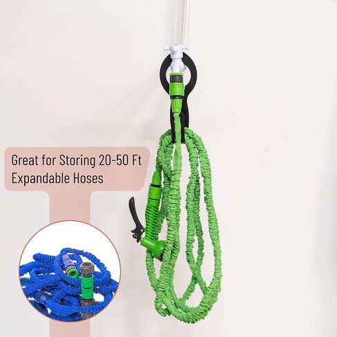 UNCO- Garden Hose Holder, Metal, Fit 50’ of 5/8" Hose, Garden Hose Hanger, Water Hose Holder, Water Hose Holders for Outside, Portable Hose Holder, Hanging Hose Holder, Garden Hose Carrier in Kuwait