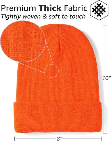 WESTEND 6 Pack Beanies for Men and Women - Unisex Knitted Warm Solid Color Multi-Packs in Saudi Arabia