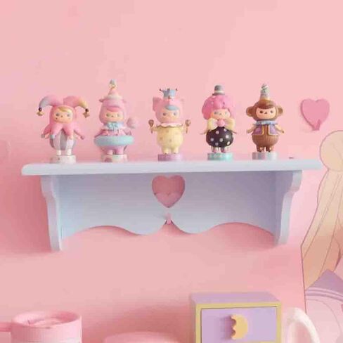 PEXIZUAN Kawaii Wood Floating Shelf Kawaii Wall Decor Kawaii Room Decor Kawaii Love Pink Room Decor (Pink) in Kuwait
