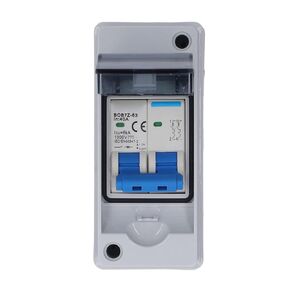 DC Disconnect Switch 1000V 40A Solar PV DC IP65 Distribution Box Isolation Switch Photovoltaic Solar Panel Grid Connected System Miniature Circuit Breaker with Transparent Cover