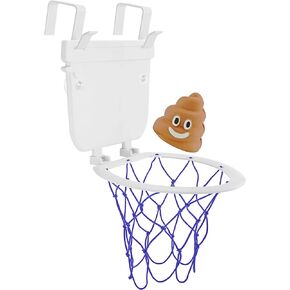Fairly Odd Novelties Poop Hoops Toilet Shaped Foam Poo Basketball Game Set - Funny Bathroom Sports White Elephant Novelty Gag Gift,FON-10289
