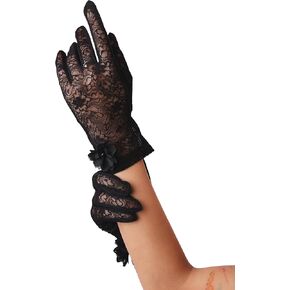 Sacina Black Lace Gloves, Black Lace Gloves For Women, Short Mesh Gloves, Flower Floral Gloves, Gothic Accessories, Vintage Accessories, Steampunk Accessories