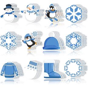 Zhanmai 1200 Pcs Christmas Sticky Notes Set Snowman Gingerbread Man Notepad Sets Christmas Memo Pad Notes Winter Self Sticky Notes for Kids to Do List Study Work Xmas Party Gifts