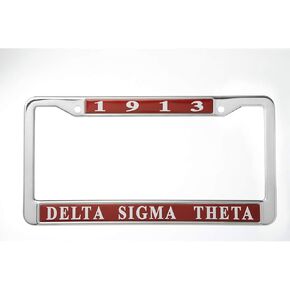 Delta Sigma Theta Metal License Plate Frame