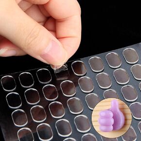 480 Pcs Clear Sticky Tack Putty, Removable Gel Glue Putty, Double Sided Sticky Dots, Strong Adhesive Putty, Mounting Putty for Wall Hanging Pictures Poster Crafts