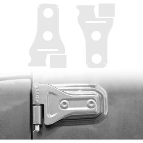 Door Hinge Protection Sticker Fit for Jeep Wrangler JLU/Gladiator,Cover Door Hinges with Transparent Film Protective