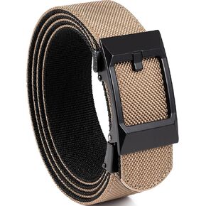 GEIT Ratchet Belts for Men,Nylon Web Casual Jeans Belt with Automatic Slide Buckle,Customizable Fit (35mm)