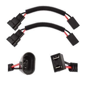 TOMALL 9005 9006 to H7 Light Retrofit Wiring Harness Connector Socket Adapter 12cm(5inch)