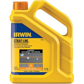 IRWIN STRAIT-LINE 4935522 Permanent Staining Marking Chalk, Crimson Red, 2 pounds