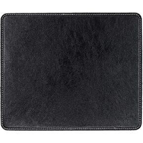 لوحة ماوس جلدية من Meffort Inc مع قاعدة مطاطية سميكة وسطح أملس للمكتب والمدرسة - 9.5 × 7.9 بوصة، أسود in Kuwait